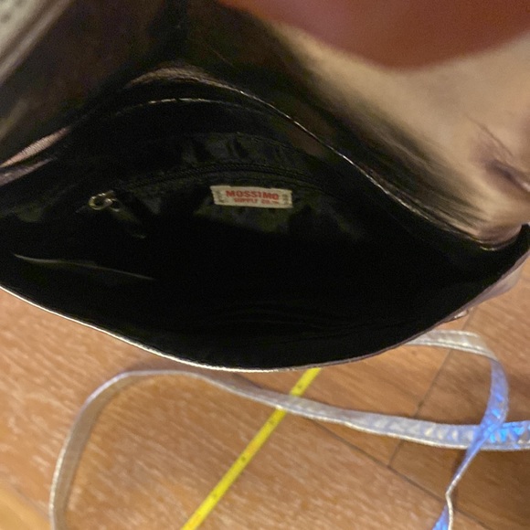 Metallic Silver Crossbody Bag - Picture 7 of 9